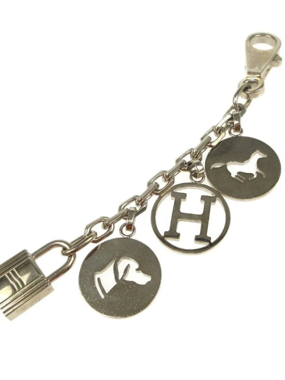 Hermes Amulet Bull Lock Key Holder Bag Charm